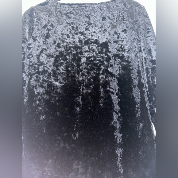 Black Velvet Top with mesh bottom - Picture 7 of 7